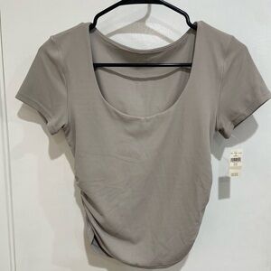 Aerie Scoop Neck Short Sleeve Top